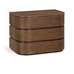 Annalise Brown Solid Wood Night Stand
