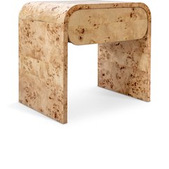 Cresthill Natural Burl Wood Night Stand
