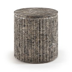 Catania Brown Concrete Indoor/Outdoor End Table