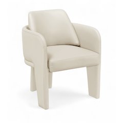 Vanda Cream Vegan Leather Upholstered Dining Chair