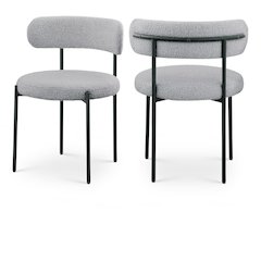 Beacon Grey Boucle Fabric Dining Chair, Set of 2