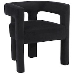 Athena Black Velvet Dining Chair