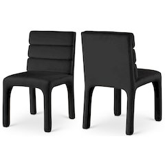 Kai Black Velvet Dining Chair, Set of 2