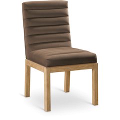 Evelyn Brown Velvet Dining Chair