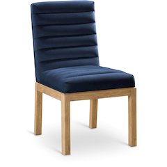 Evelyn Navy Velvet Dining Chair