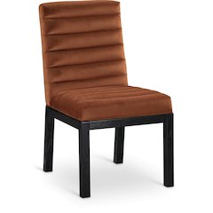 Evelyn Cognac Velvet Dining Chair