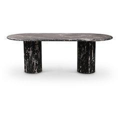 Messina Black Marble Dining Table