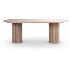 Messina Beige Travertine Dining Table