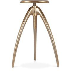 Clara Gold Aluminum Counter/Bar Stool
