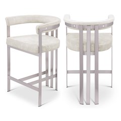 Marcello Stone Velvet Counter Stool, Set of 2