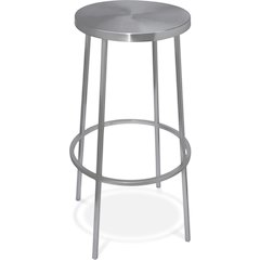 Tyson Silver Iron Bar Stool