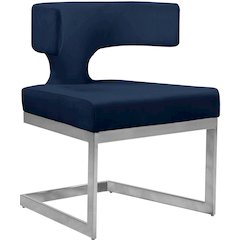 Alexandra Navy Velvet Dining Chair