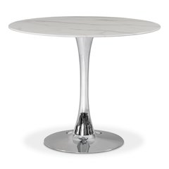 Holly Chrome Dining Table