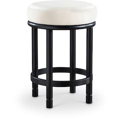 Monette Cream Velvet Counter Stool