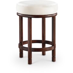 Monette Cream Velvet Counter Stool