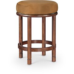 Monette Saddle Velvet Counter Stool