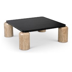 Ferrara Natural / Black Coffee Table