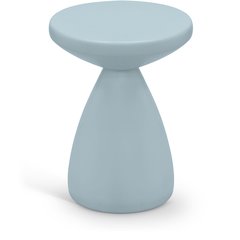 Anika Light Blue Iron End Table