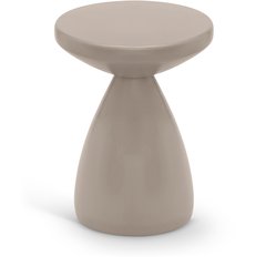 Anika Taupe Iron End Table