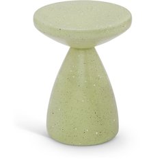 Anika Green Iron Terrazzo End Table