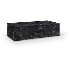 Piazza Black Marble Finish Concrete Coffee Table