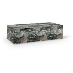 Piazza Green Marble Finish Concrete Coffee Table