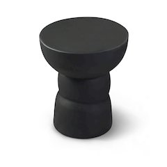 Collins Black Aluminum End Table