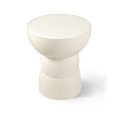 Collins Cream Aluminum End Table