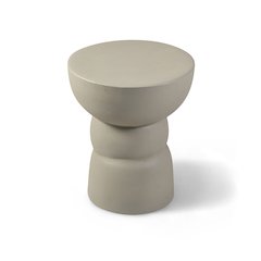 Collins Taupe Aluminum End Table
