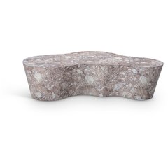 Monza Brown Marble Finish Concrete Coffee Table