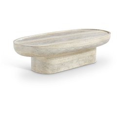 Tivoli Travertine Concrete Indoor/Outdoor Coffee Table