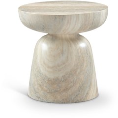Avellino Travertine Travertine Finish Concrete End Table