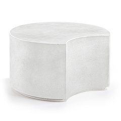 Imperia White Concrete Indoor/Outdoor Coffee Table