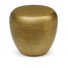 Capsule Gold Aluminum End Table