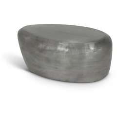 Capsule Silver Aluminum Coffee Table