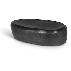 Capsule Black Aluminum Coffee Table
