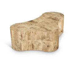 Zaire Natural Burl Wood Coffee Table