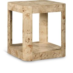 Reeves Natural Burl Wood End Table
