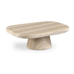 Prato Travertine Concrete Indoor/Outdoor Coffee Table