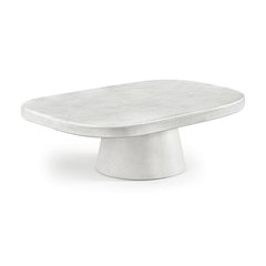 Prato White Concrete Indoor/Outdoor Coffee Table