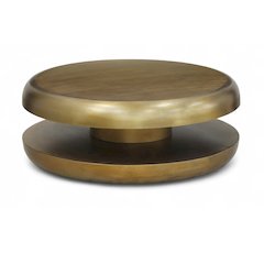 Jamison Gold Iron Coffee Table