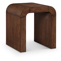 Toulon Brown Oak Veneer End Table