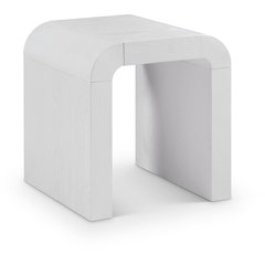 Toulon White Oak Veneer End Table