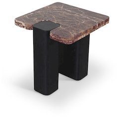 Ravenna Burgundy End Table