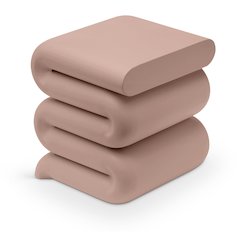 Roland Pink Iron End Table