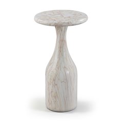 Savona White Concrete Indoor/Outdoor End Table