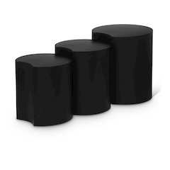 Dimple Black End Table