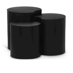 Dimple Black End Table