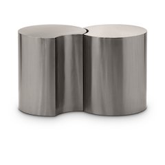 Dimple Silver End Table