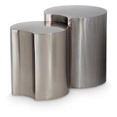 Dimple Silver End Table
